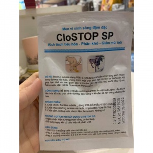 CloSTOP SP- Men vi sinh sống đặc trị tiêu chảy, kích thích tiêu hóa 20gr