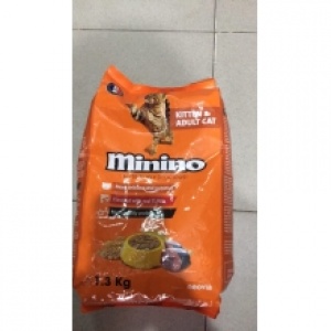 Thức ăn mèo lớn & mèo con MININO gói 480gr