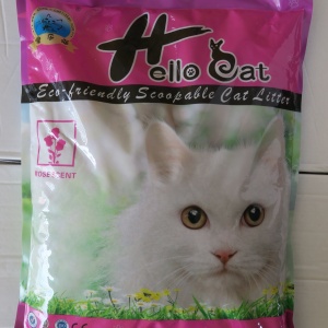 Cát vệ sinh cho mèo HELLO CAT 10 LÍT - hương hoa hồng