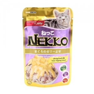 Sốt mèo Nekko cá ngừ phủ phô-mai 70g | Tuna top cheese