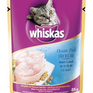 Combo 24 gói whiskas OCEAN FISH - vị cá biển 85gr