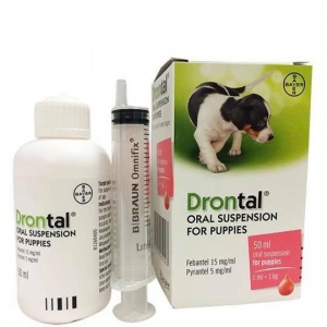 Sổ giun dạng nước cho chó con Drontal Oral Suspension for Puppies 50ml