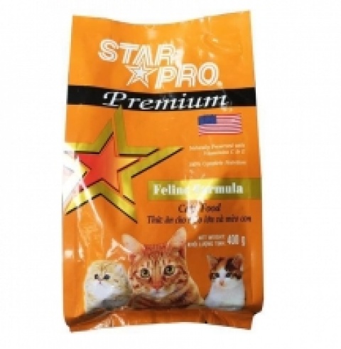 Thức ăn mèo của Mỹ STAR PRO gói 400gr