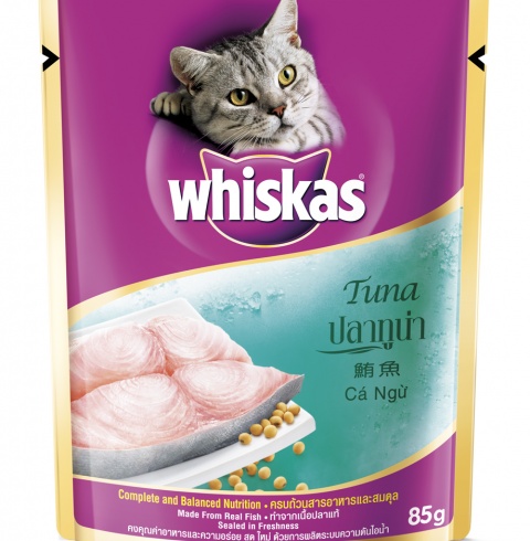 COMBO 12 GÓI WHISKAS TUNA 85GR - SỐT DÀNH CHO MÈO LỚN VỊ CÁ NGỪ 85GR