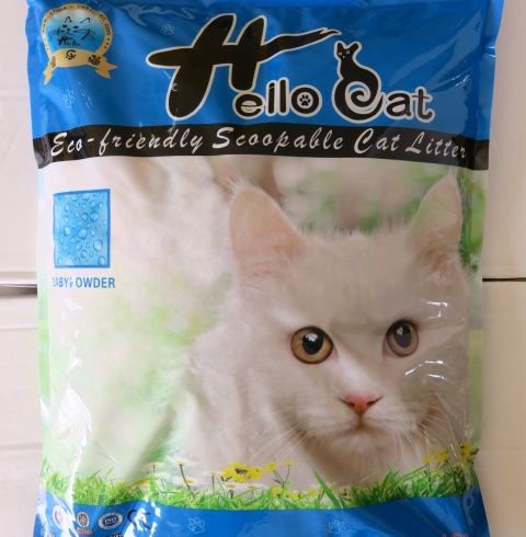 Cát vệ sinh cho mèo HELLO CAT 10 LÍT - hương phấn baby