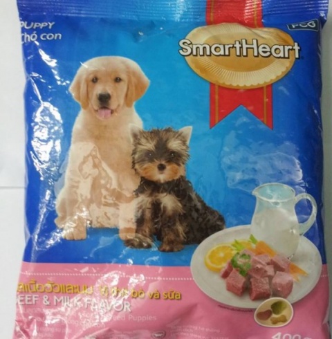 THỨC ĂN CHÓ CON SMART HEART PUPPY GÓI 1.5KG