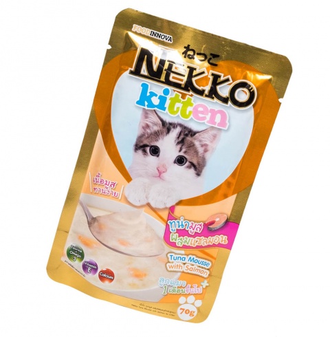 Nekko kitten vị cá ngừ và sữa dê 70gr