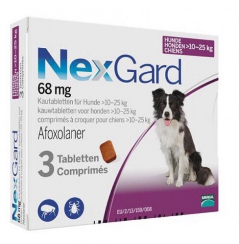 NEXGARD® Chewables 68 mg cho Chó nặng 10kg-25kg