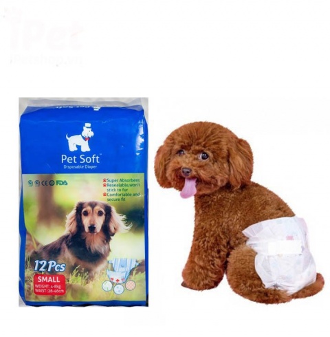 TÃ BỈM CHÓ YÊU PET SOFT 12 MIẾNG