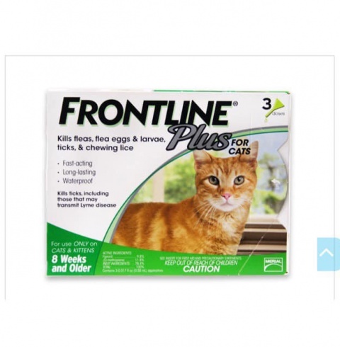 Nhỏ gáy trị ve, rận Frontline Plus dành cho mèo 3 ống